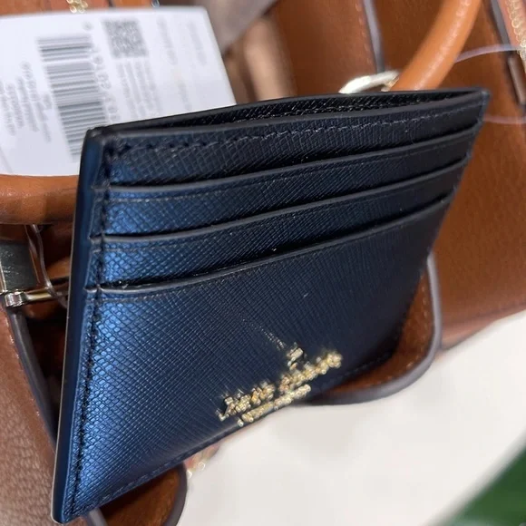 Kate Spade Madison Saffiano Leather Small Slim Card Holder
COLOR: Black 
NWT - Picture 7 of 16
